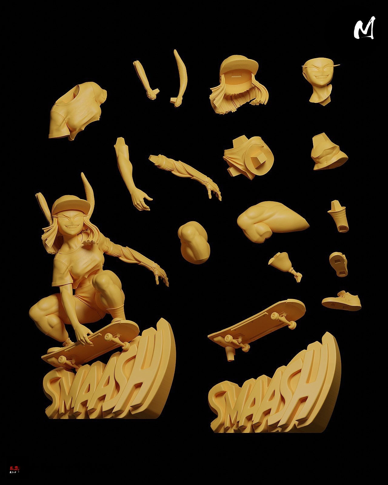1643 Miruko_My Hero Academia - STL 3D Print Files