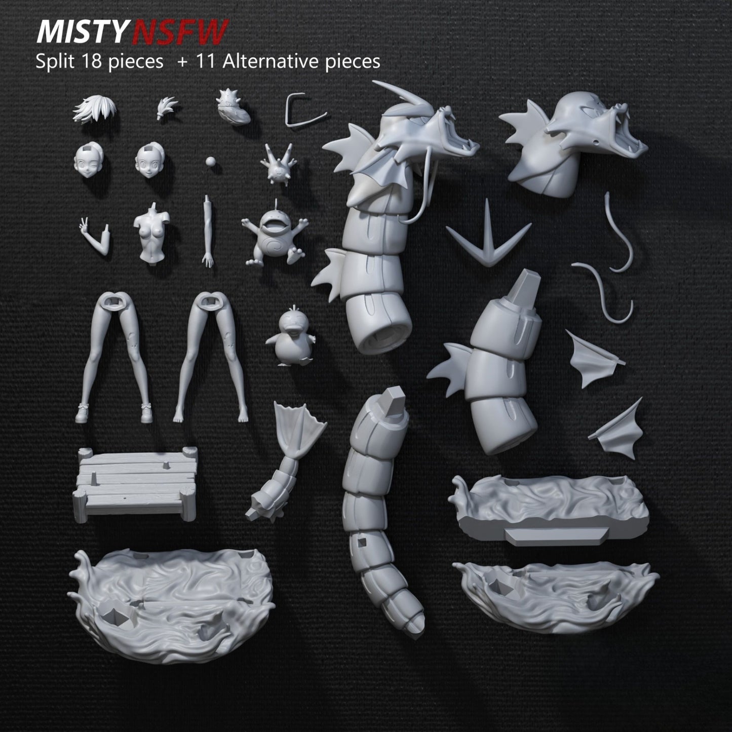 0289 Misty Pokemon_NSFW - STL 3D Print Files