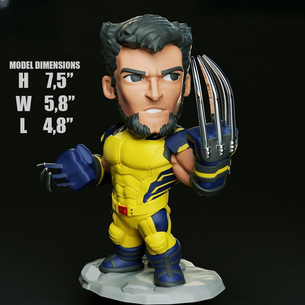 0082 Wolverine Hugh Jackman - STL 3D Print Files