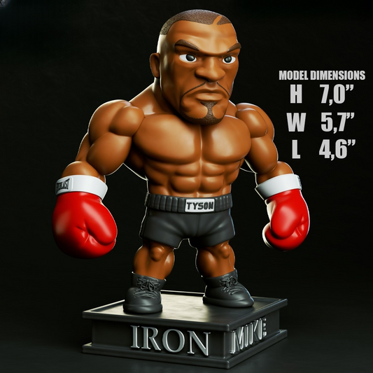 0089 Mike Tyson Chibi - STL 3D Print Files