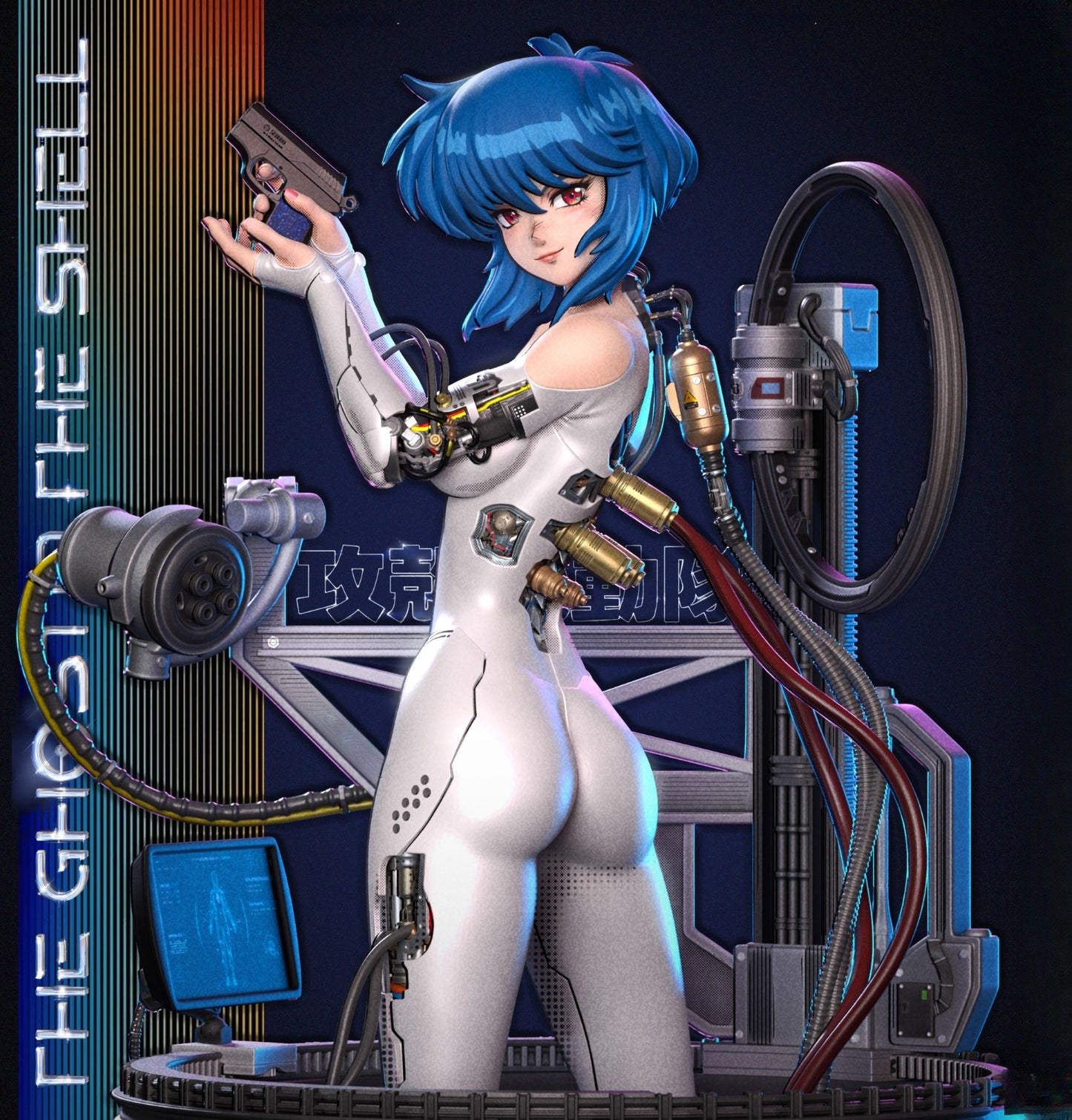1683 Motoko Kusanagi_Ghost in the Shell - STL 3D Print Files