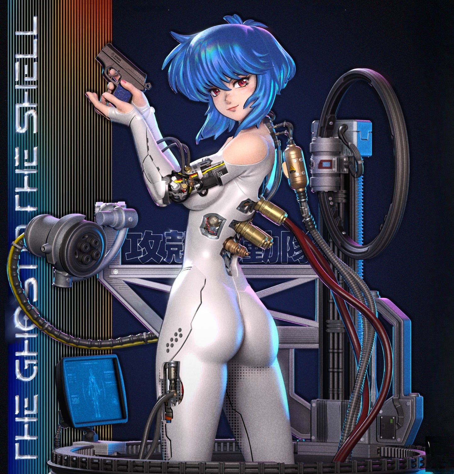 1683 Motoko Kusanagi_Ghost in the Shell - STL 3D Print Files