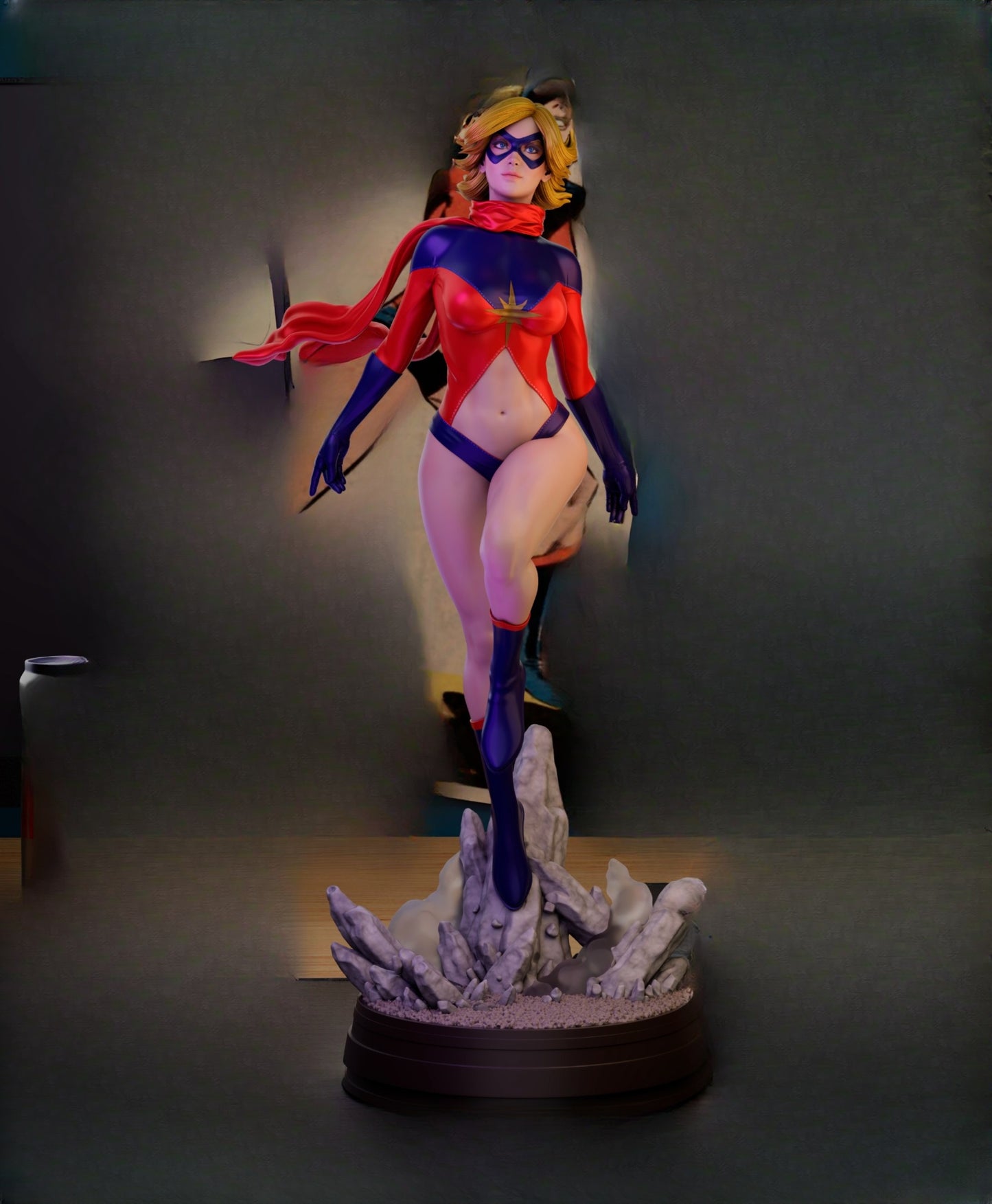 0976 Ms Marvel Classic - STL 3D Print Files
