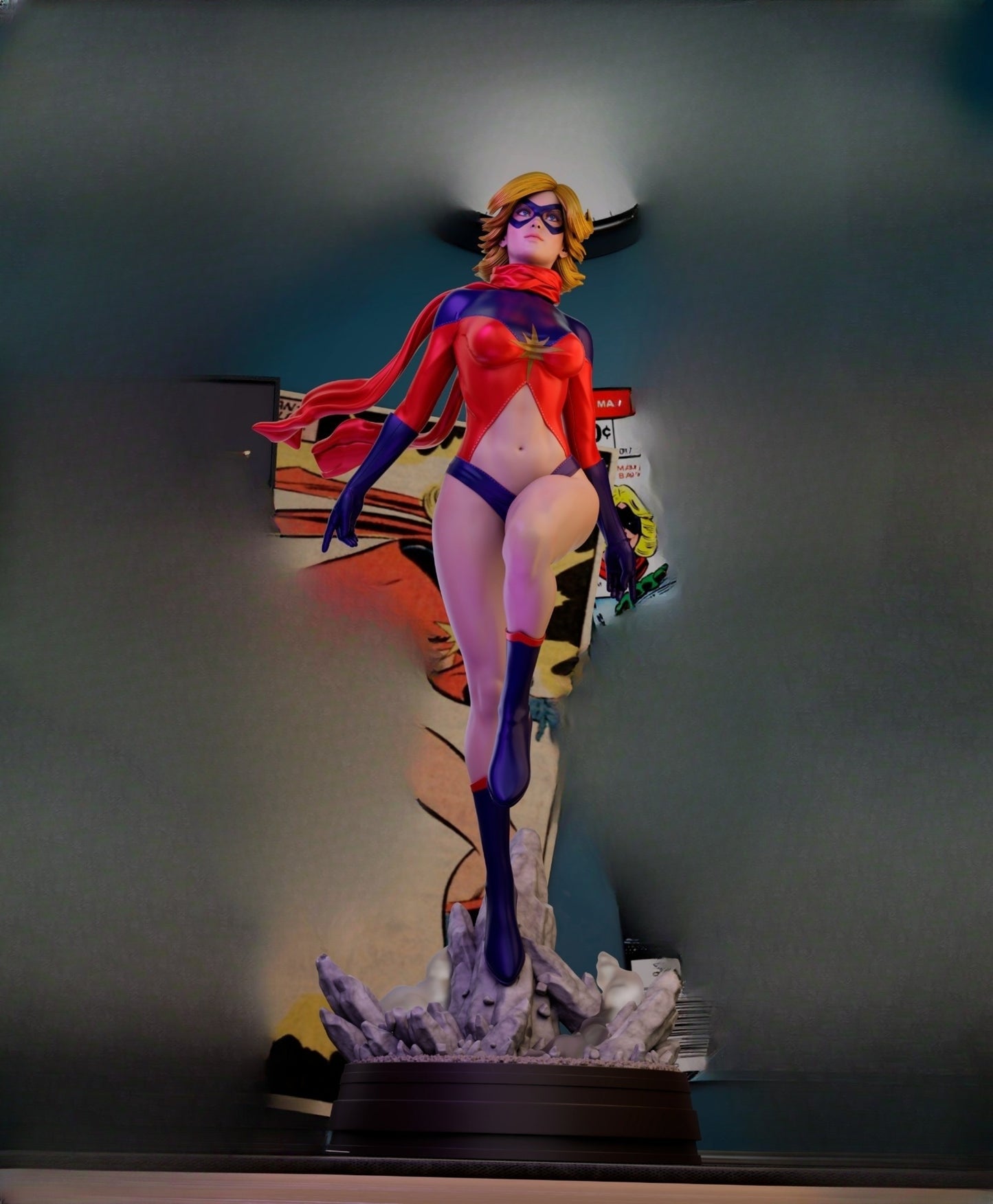 0976 Ms Marvel Classic - STL 3D Print Files