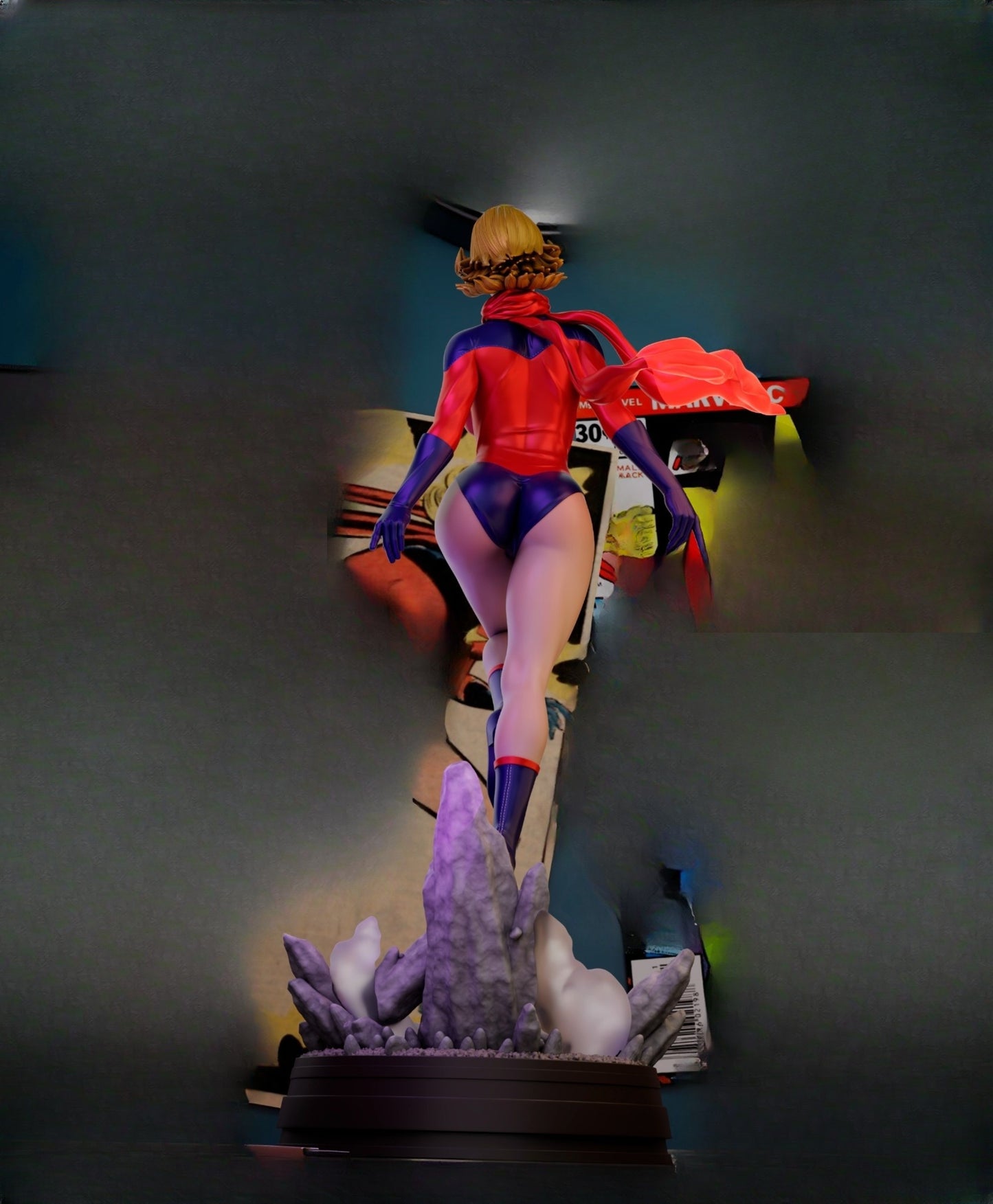 0976 Ms Marvel Classic - STL 3D Print Files