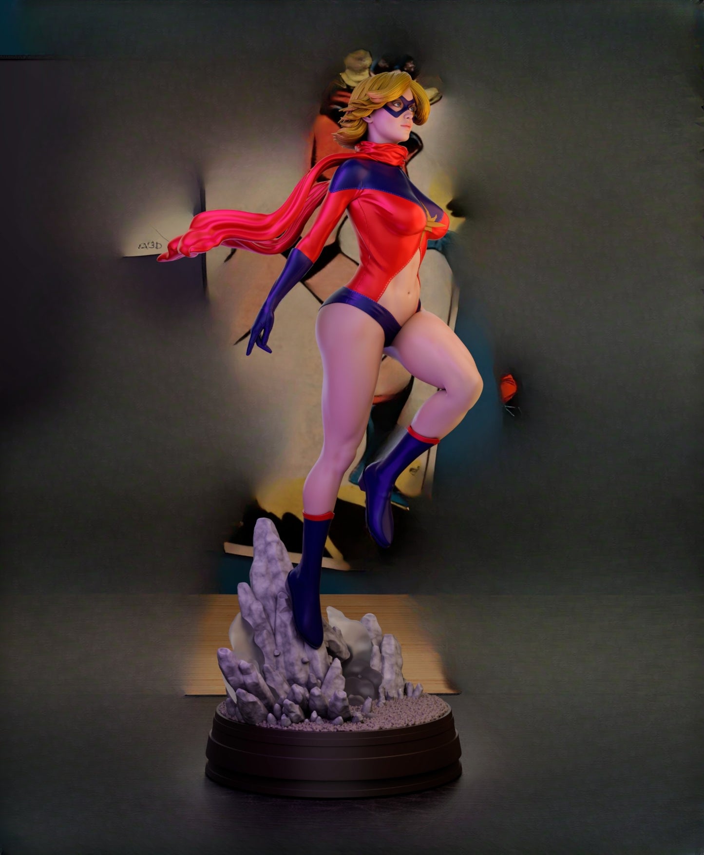 0976 Ms Marvel Classic - STL 3D Print Files