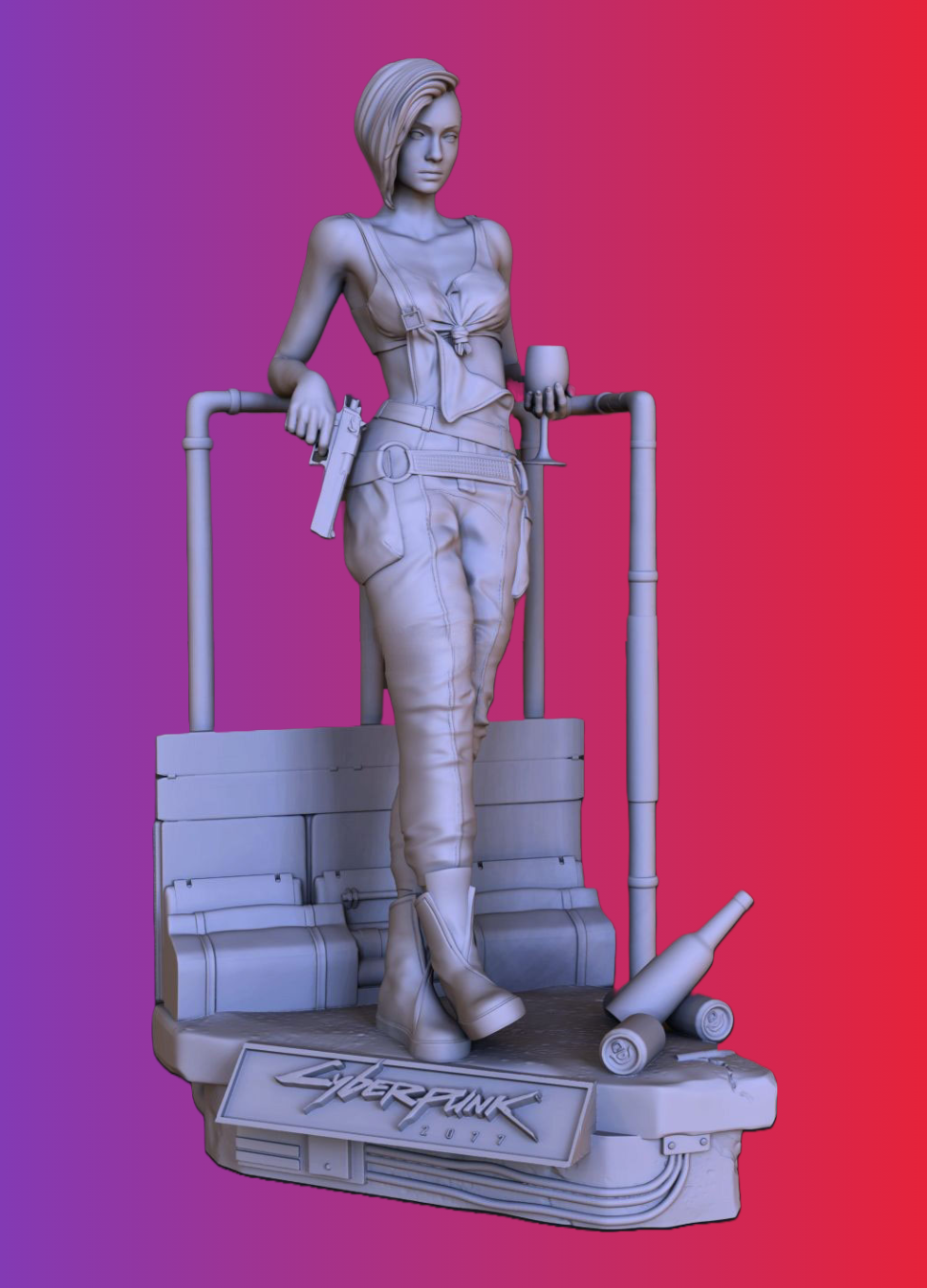 0631 Judy Alvarez - Cyberpunk 2077 - STL 3D Print Files