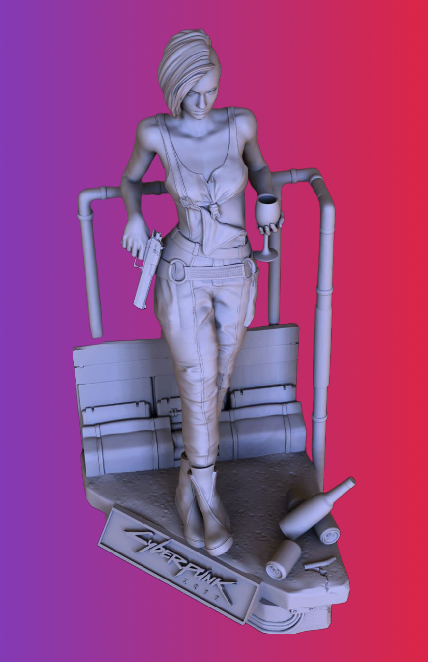 0631 Judy Alvarez - Cyberpunk 2077 - STL 3D Print Files