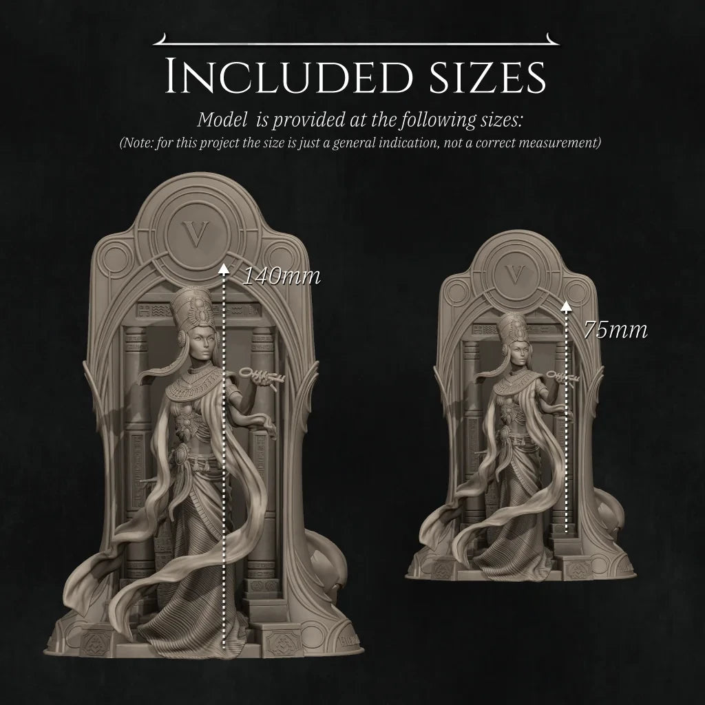 1747 Tarot Arcana Hierophant - STL 3D Print Files