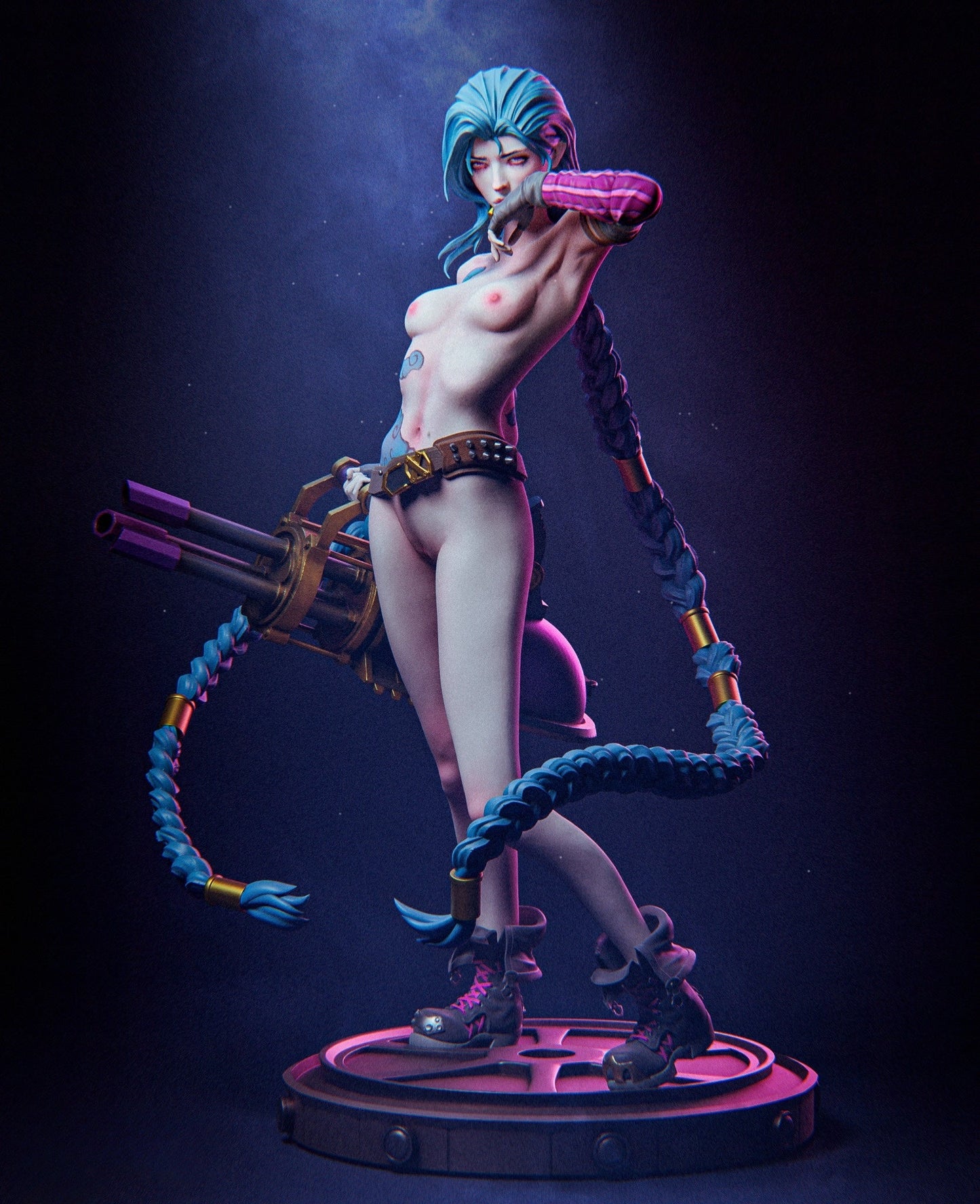 0632 Jinx NSFW - League Of Legends (3273) - STL 3D Print Files