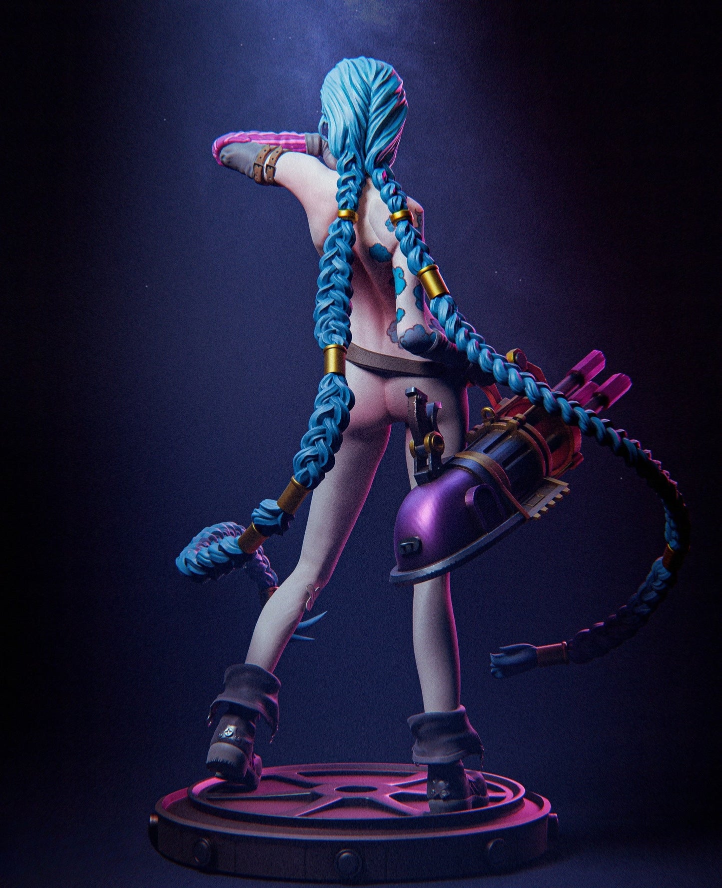 0632 Jinx NSFW - League Of Legends (3273) - STL 3D Print Files