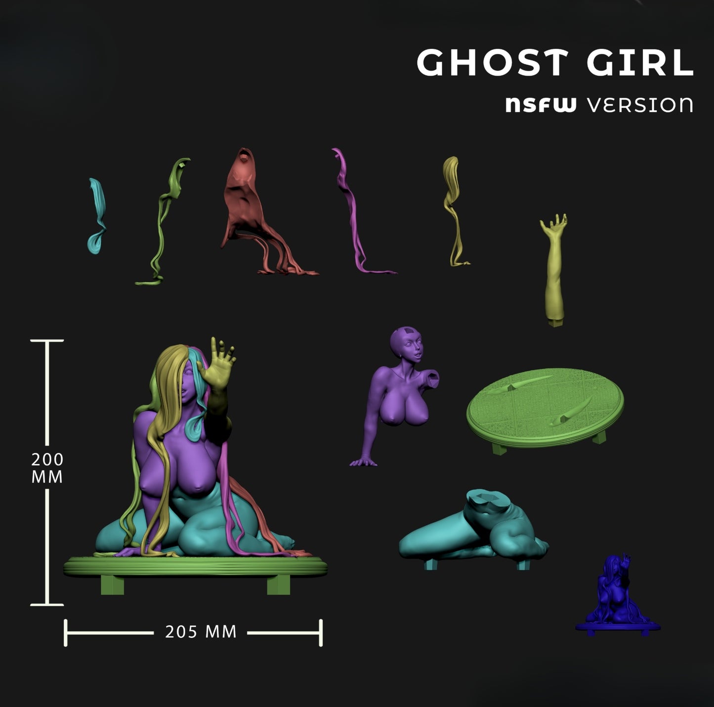 0933 Ghost Girl - STL 3D Print Files