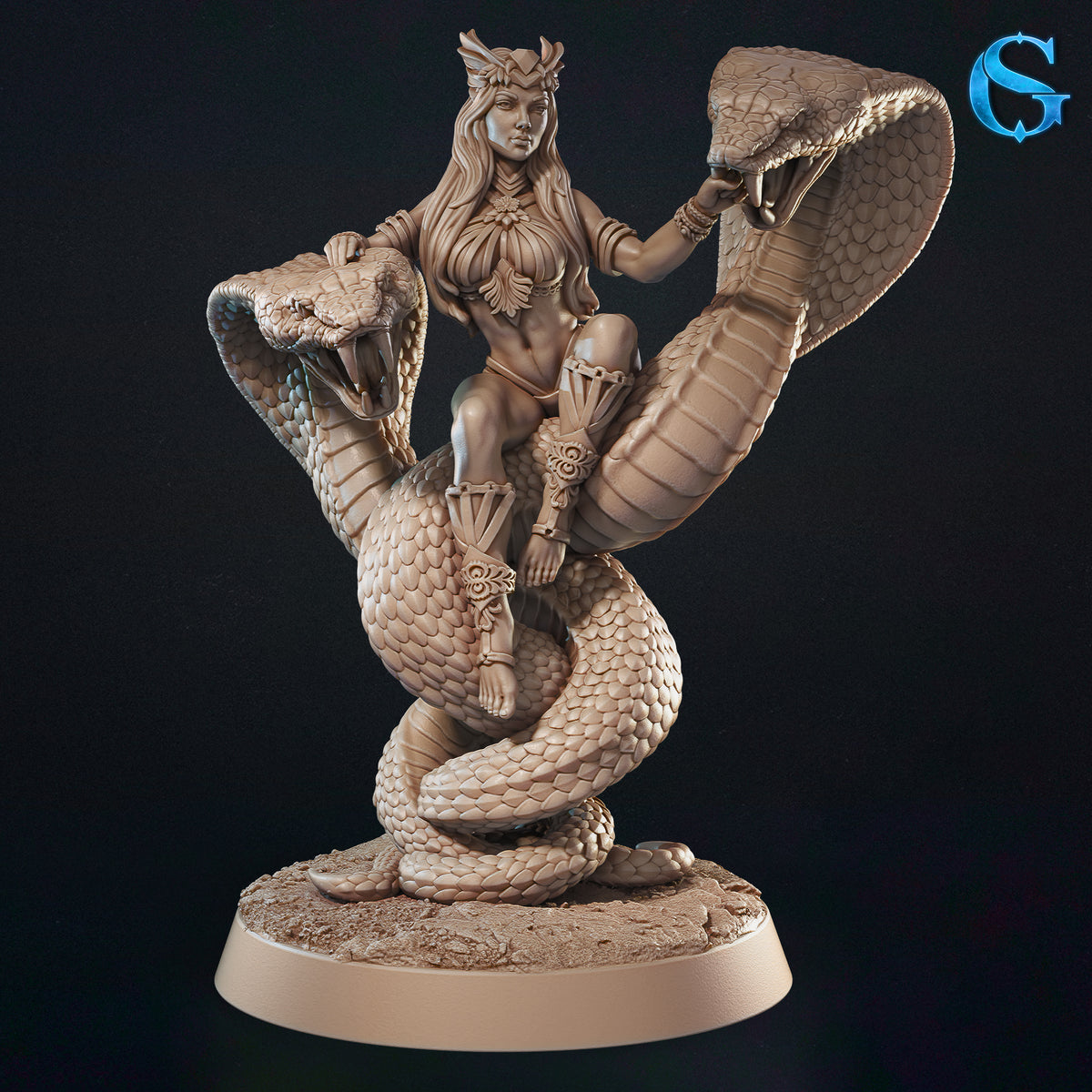 1777 Nagina_High Priestess of the Serpent God Mini - STL 3D Print Files