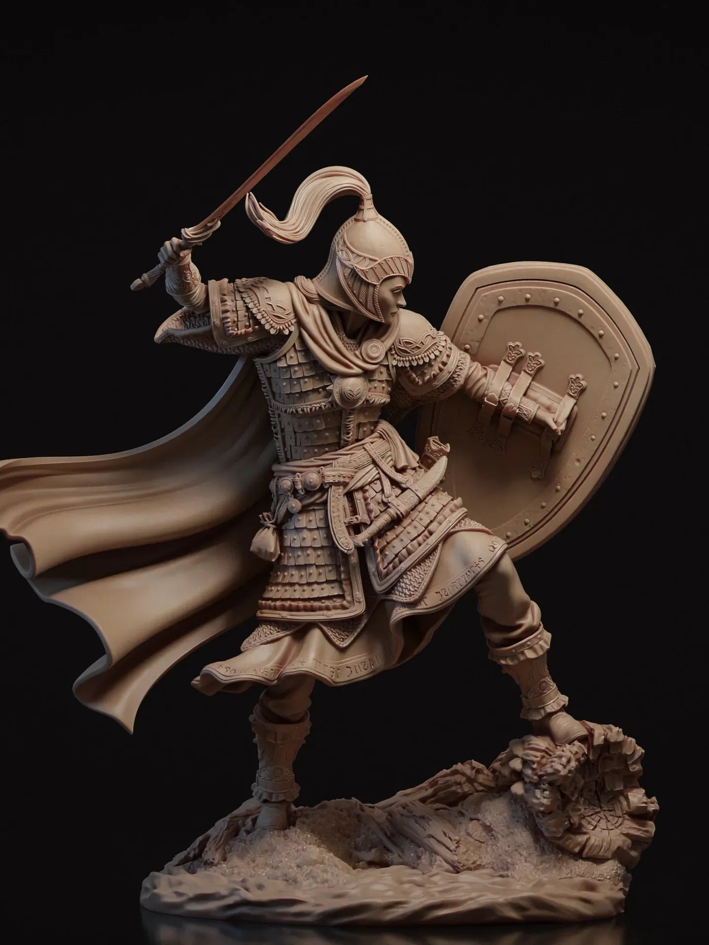 1648 Nastasya_The Shield Maiden - STL 3D Print Files