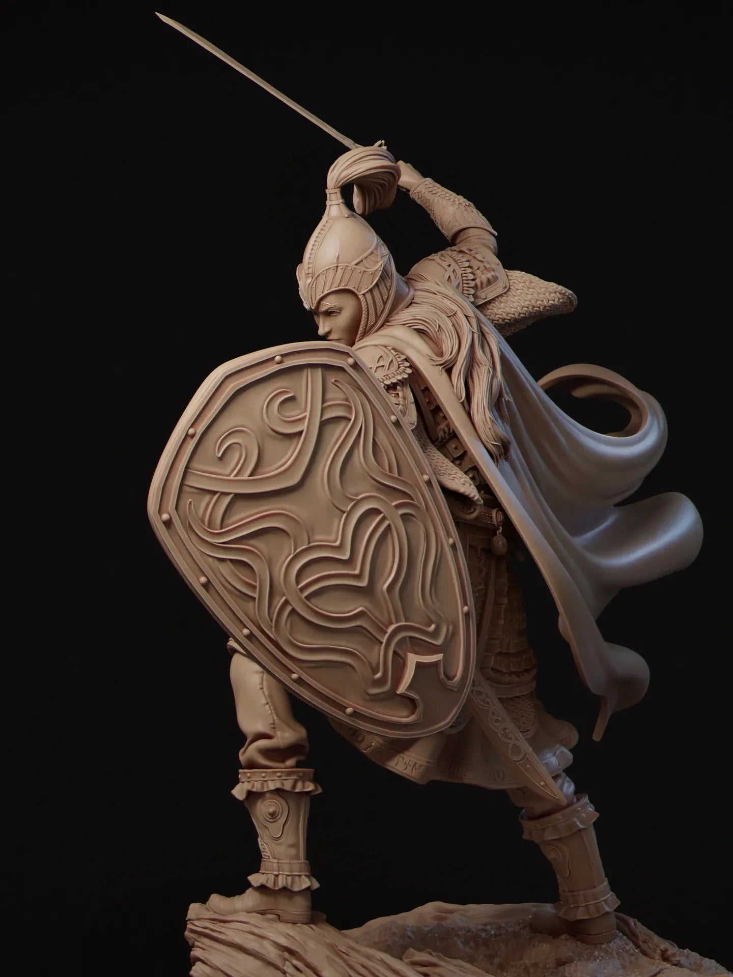 1648 Nastasya_The Shield Maiden - STL 3D Print Files