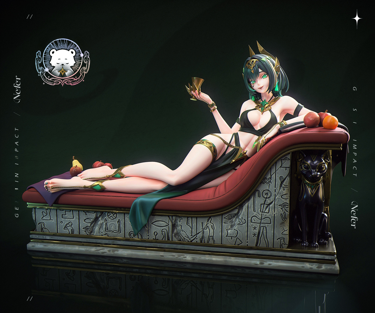 1837 Nefer_Genshin Impact NSFW - STL 3D Print Files