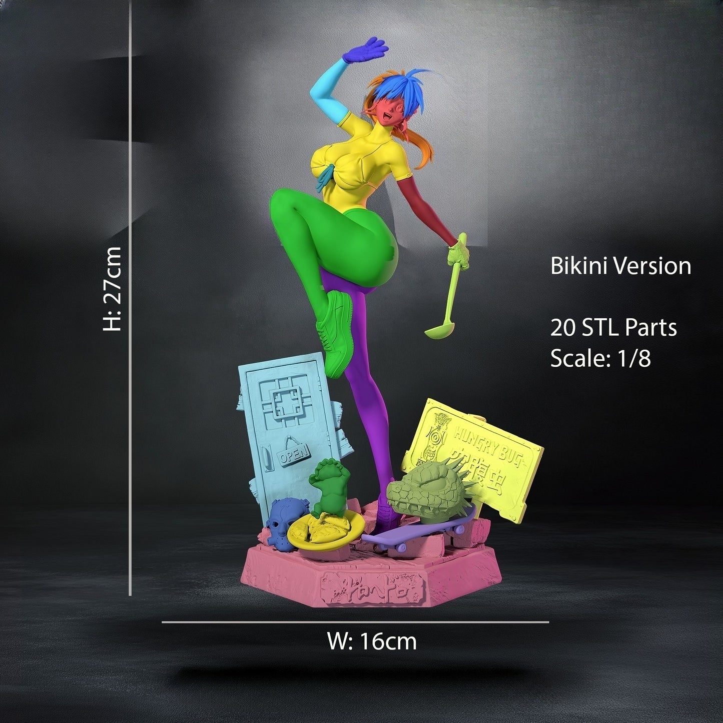 1313 Nikaido_Dorohedoro NSFW - STL 3D Print Files
