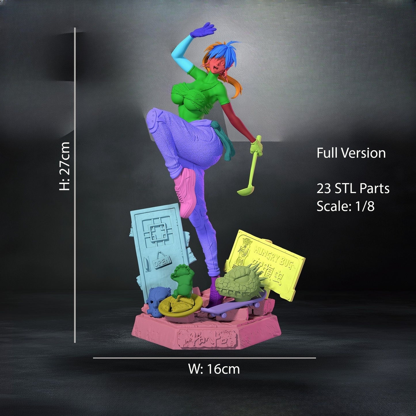 1313 Nikaido_Dorohedoro NSFW - STL 3D Print Files