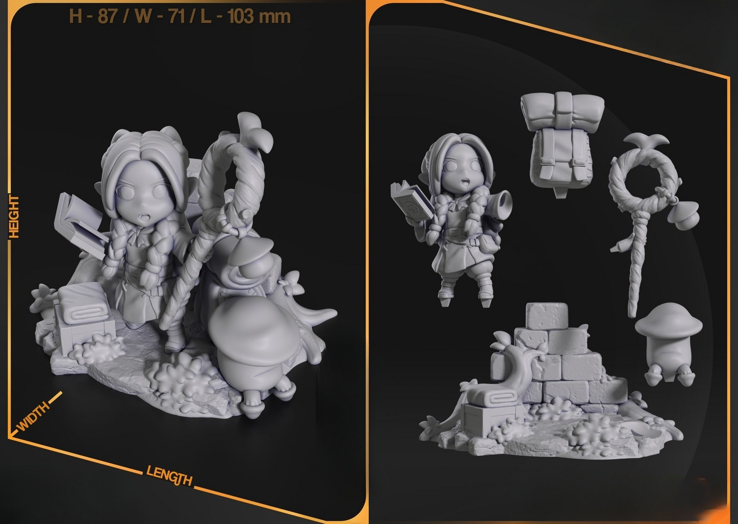 0062 Chibi Marcille - STL 3D Print Files