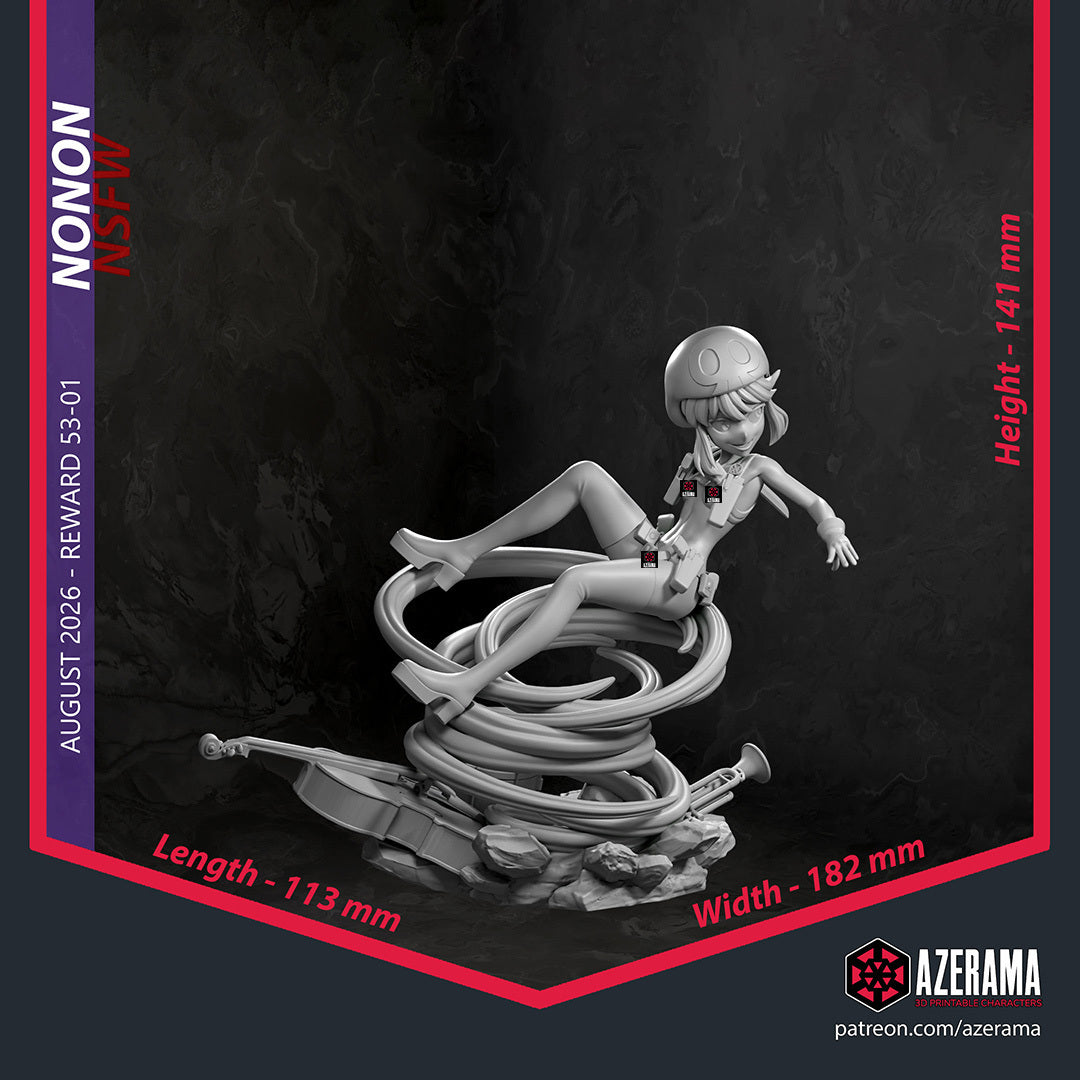 1866 Nonon Jakuzure_Kill la Kill NSFW - STL 3D Print Files