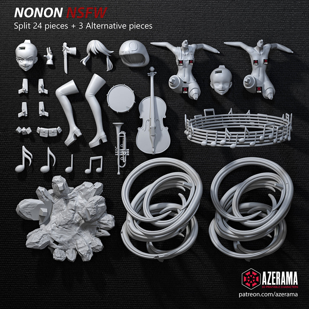 1866 Nonon Jakuzure_Kill la Kill NSFW - STL 3D Print Files