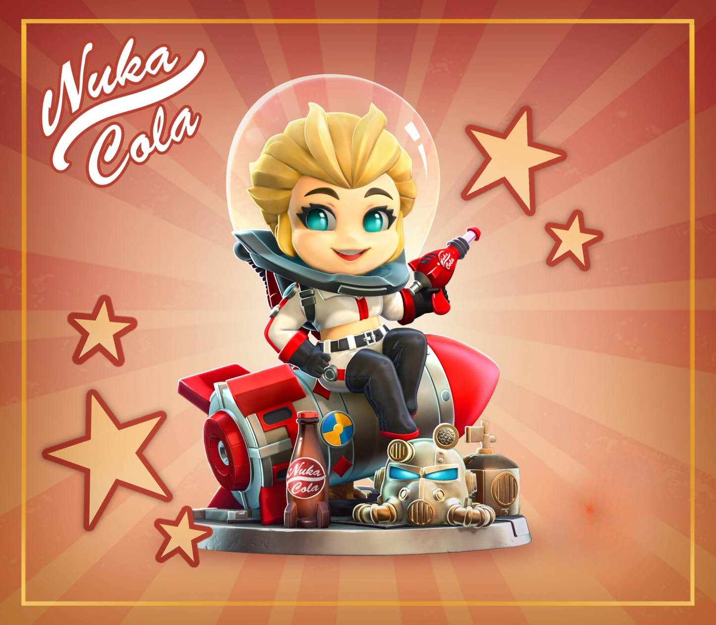 0031 Nuka Girl from Fallout 4 - STL 3D Print Files