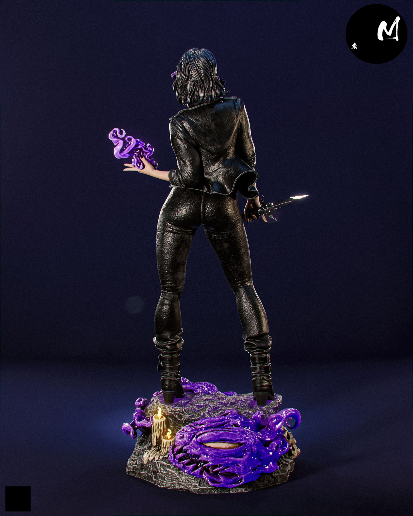 1080 Purple Flame Dagger Rogue - STL 3D Print Files