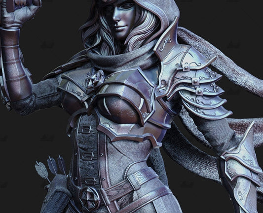 0727 Demon Hunter - Diablo - STL 3D Print Files