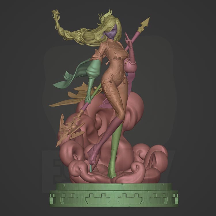 0628 Shenhe - Genshin Impact - STL 3D Print Files