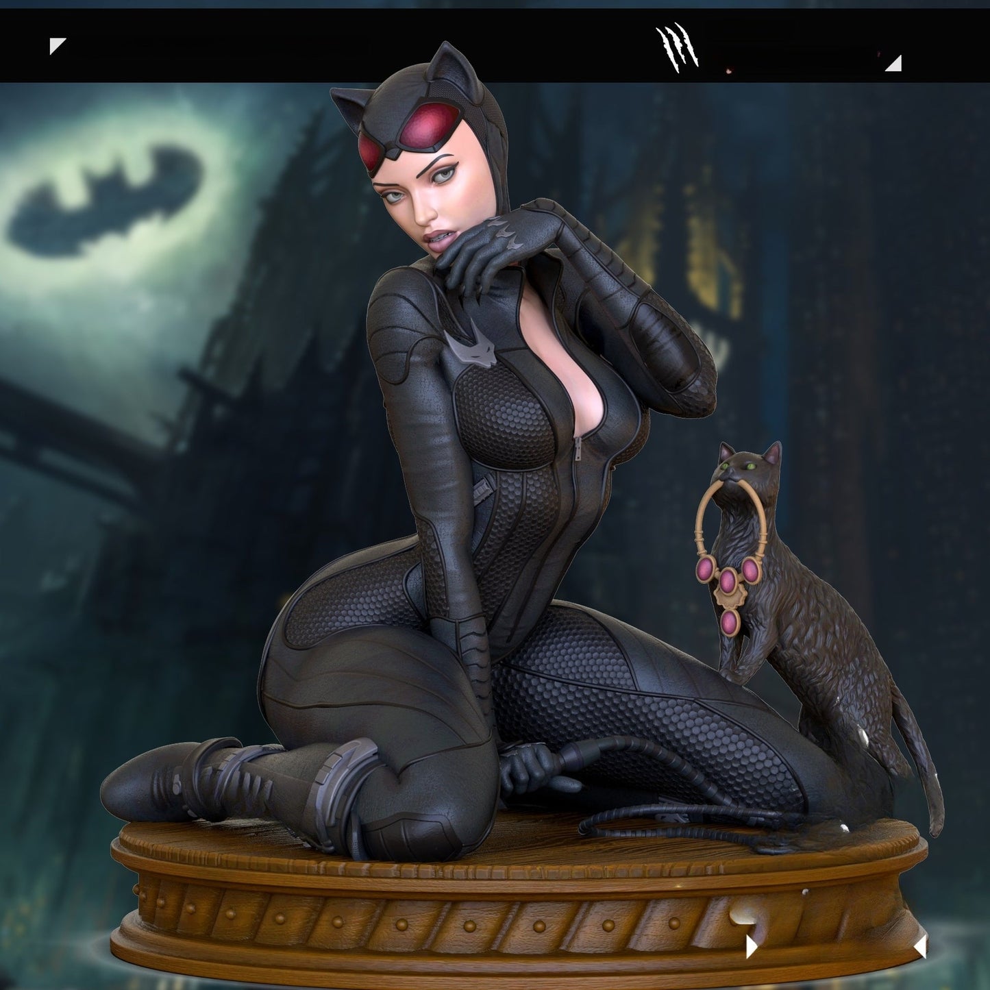 0929 Catwoman NSFW - DC COMICS (2861) - STL 3D Print Files