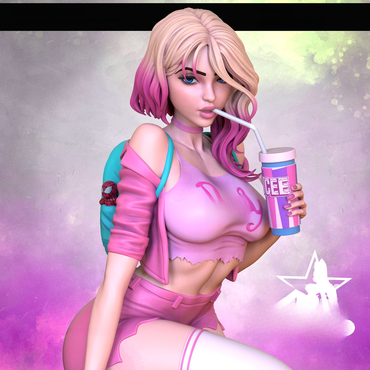 1820 Gwen Stacy Casual_Miniature - STL 3D Print Files