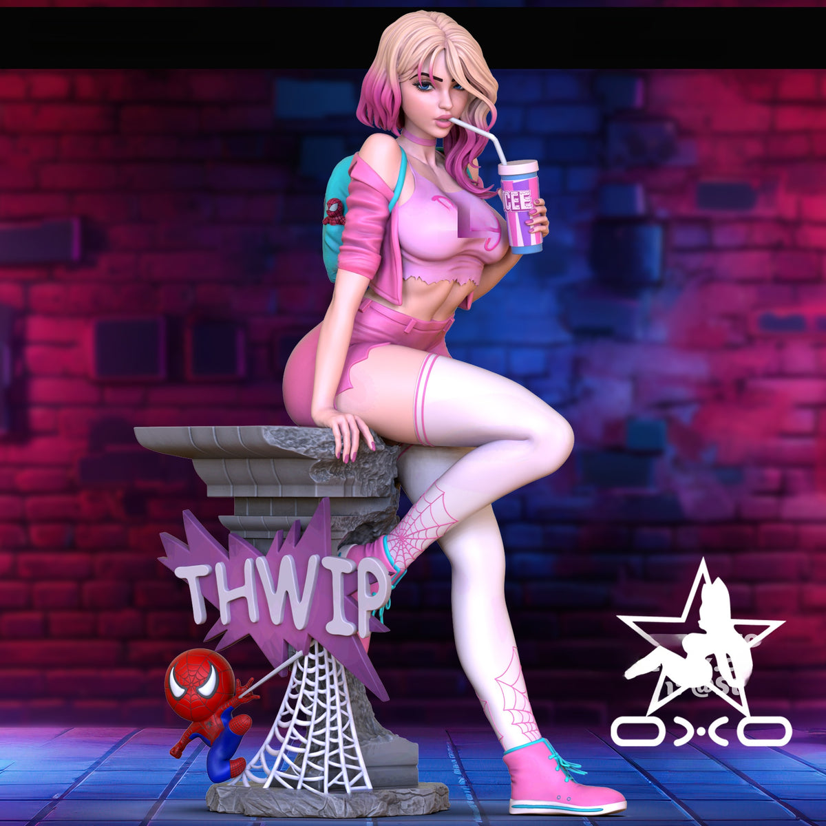 1820 Gwen Stacy Casual_Miniature - STL 3D Print Files