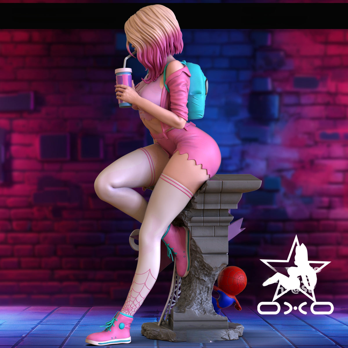 1820 Gwen Stacy Casual_Miniature - STL 3D Print Files