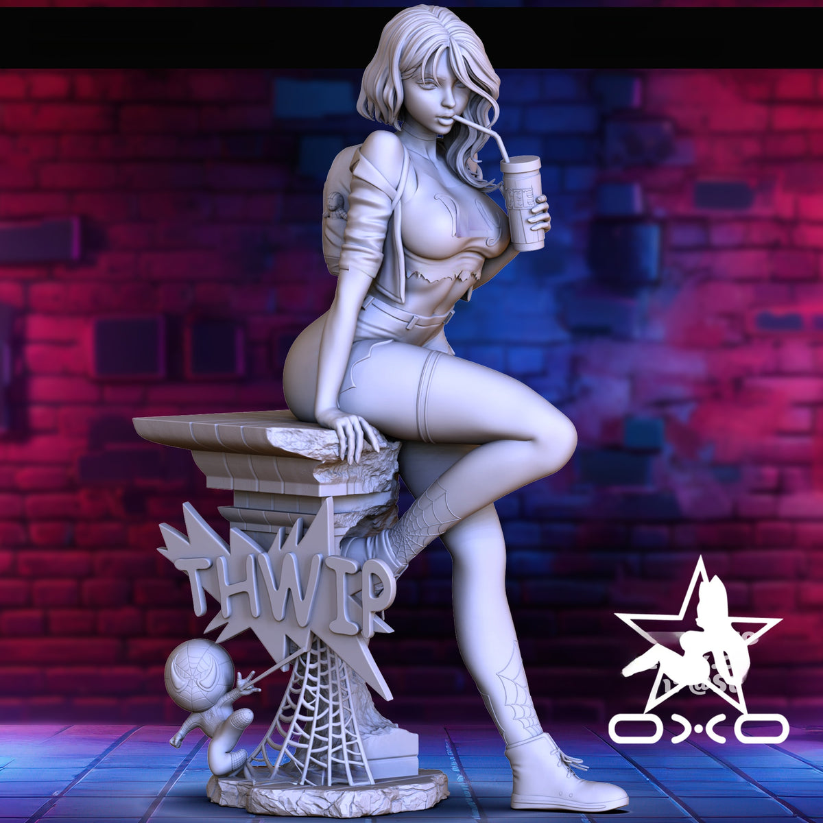 1820 Gwen Stacy Casual_Miniature - STL 3D Print Files