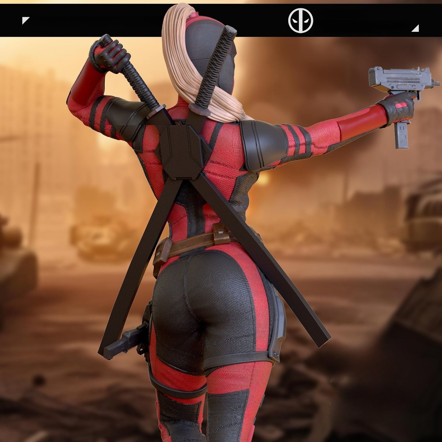0916 Lady Deadpool NSFW - Deadpool (2856) - STL 3D Print Files