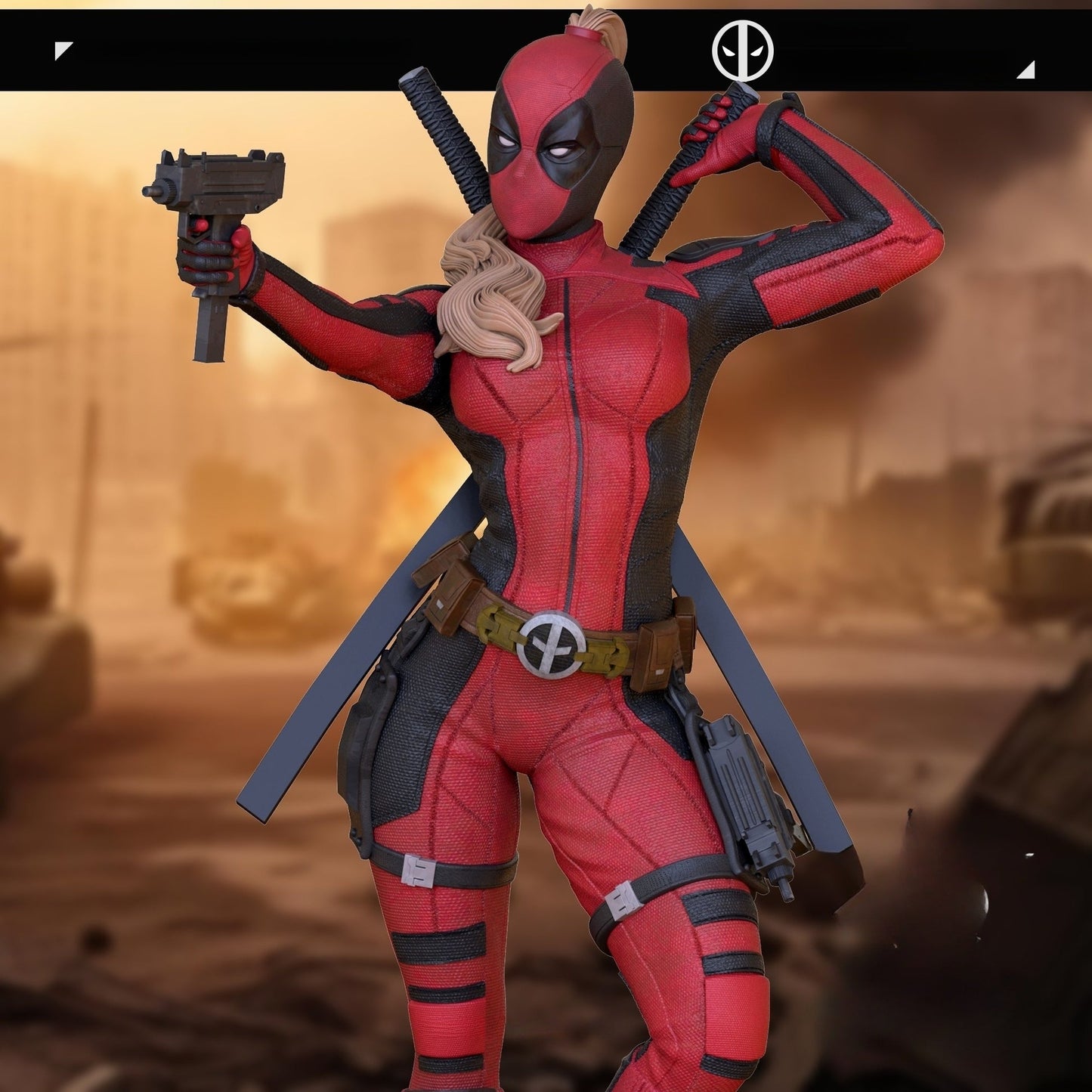 0916 Lady Deadpool NSFW - Deadpool (2856) - STL 3D Print Files