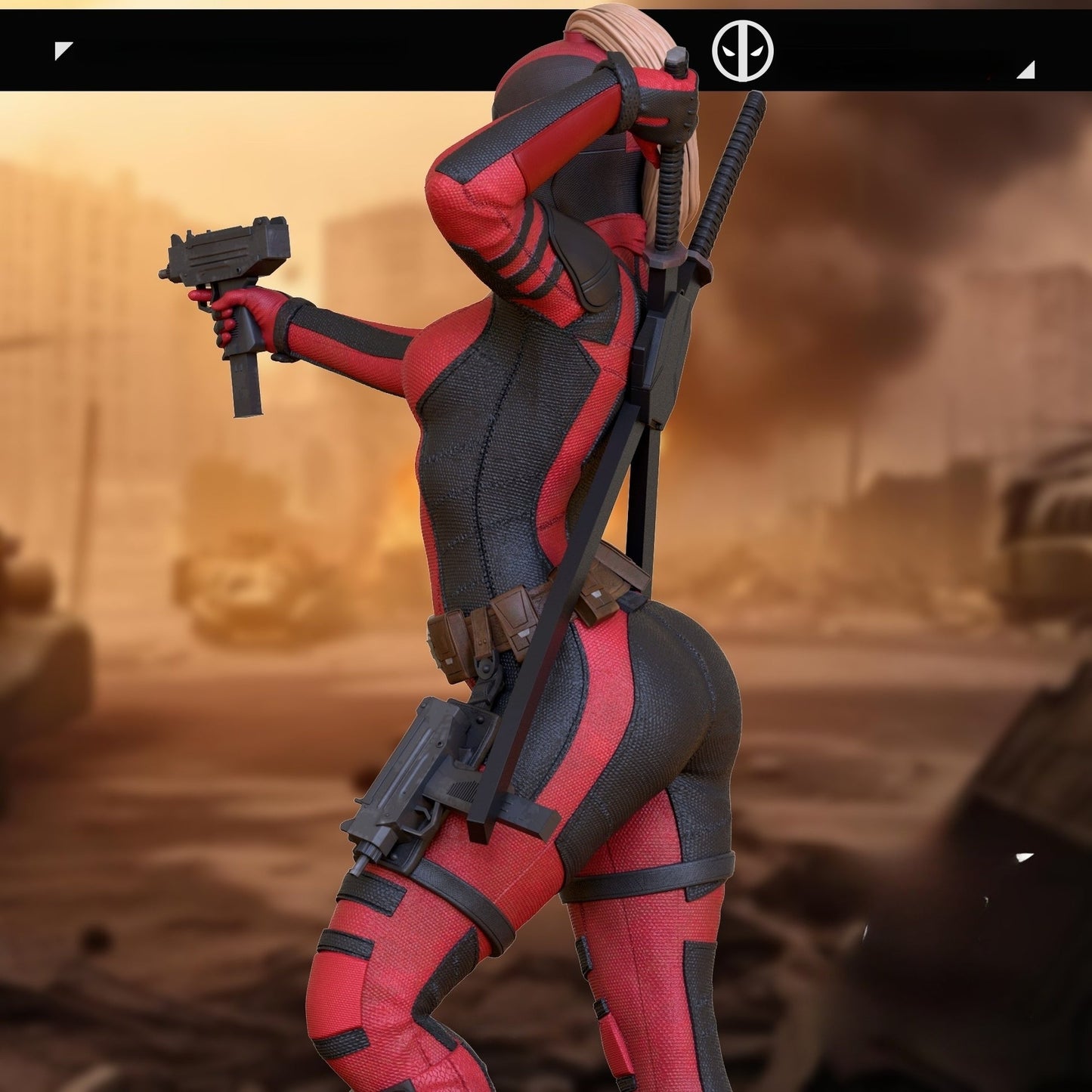 0916 Lady Deadpool NSFW - Deadpool (2856) - STL 3D Print Files