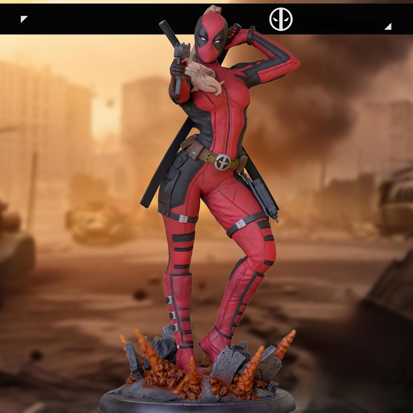 0916 Lady Deadpool NSFW - Deadpool (2856) - STL 3D Print Files