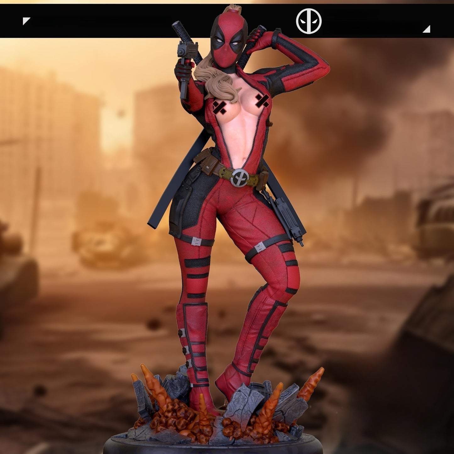 0916 Lady Deadpool NSFW - Deadpool (2856) - STL 3D Print Files