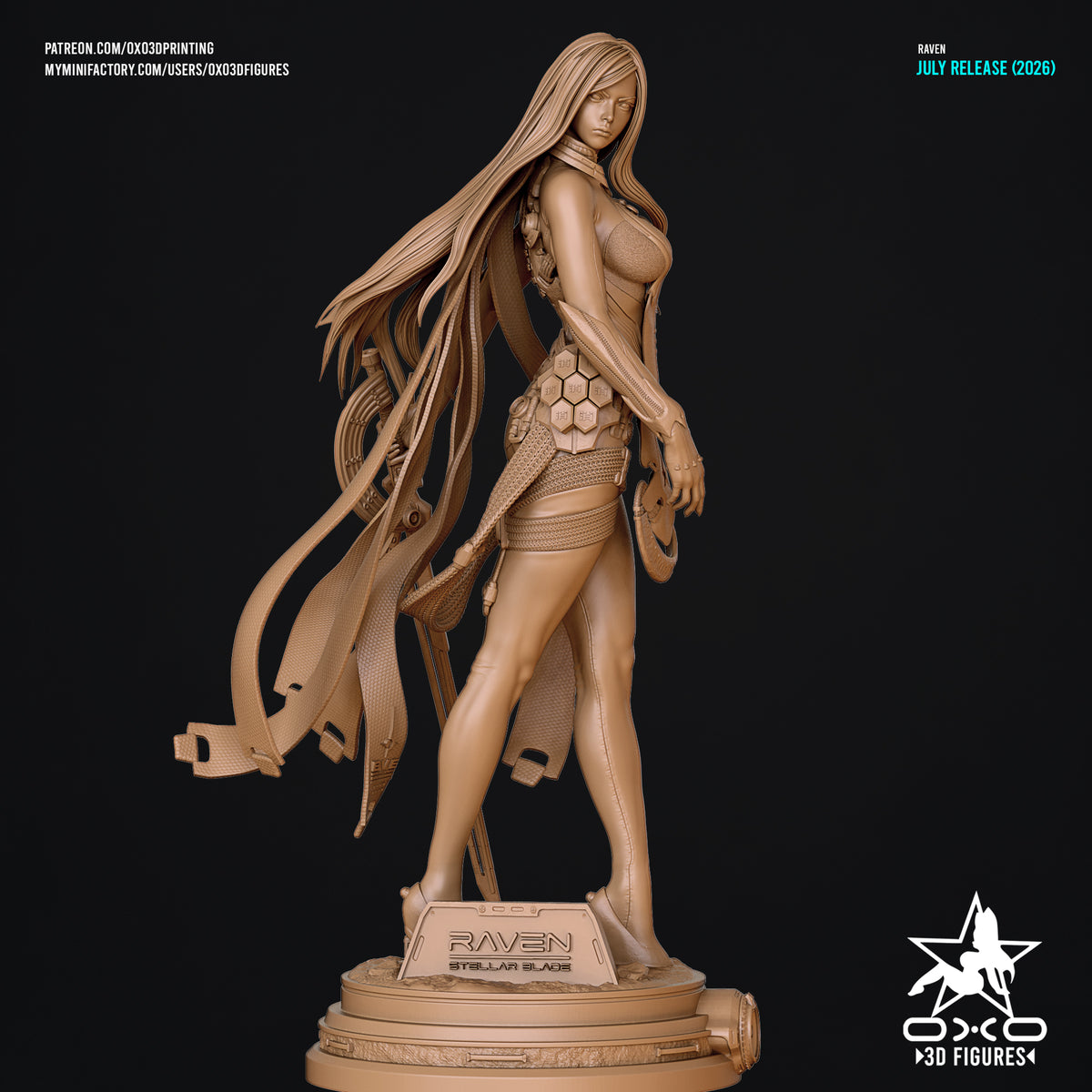 2019 Raven_StellarBlade - STL 3D Print Files