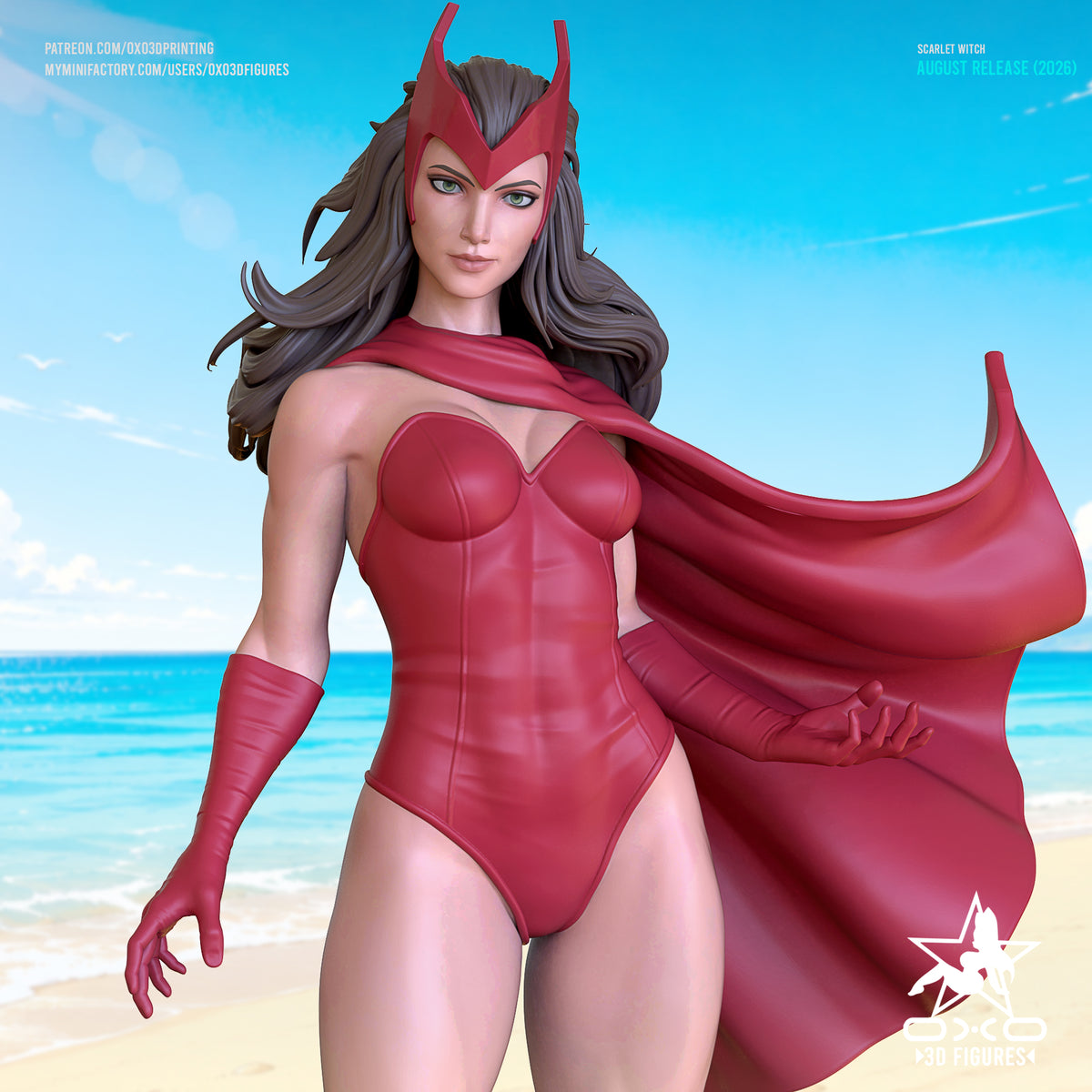 1868 Scarlet Witch_Marvel Comics - STL 3D Print Files