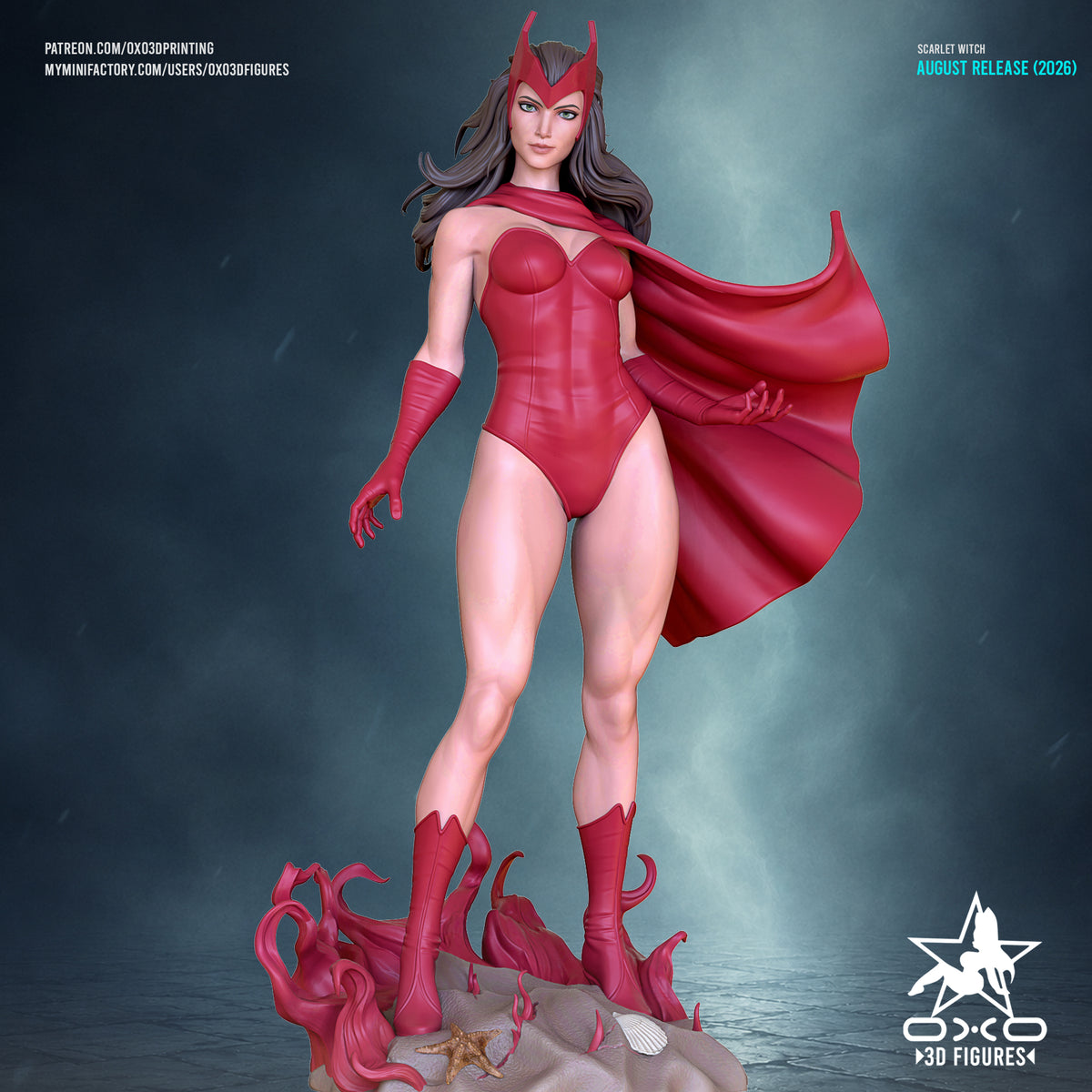 1868 Scarlet Witch_Marvel Comics - STL 3D Print Files