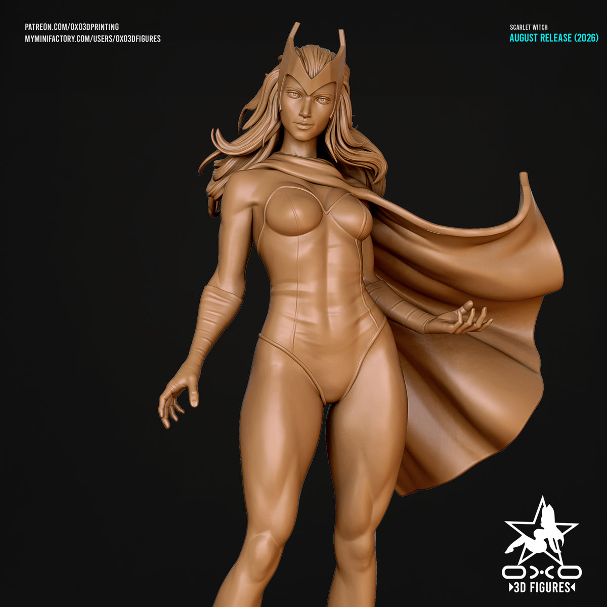 1868 Scarlet Witch_Marvel Comics - STL 3D Print Files