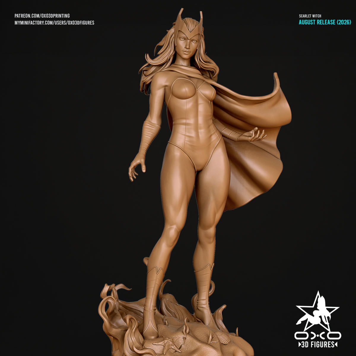 1868 Scarlet Witch_Marvel Comics - STL 3D Print Files