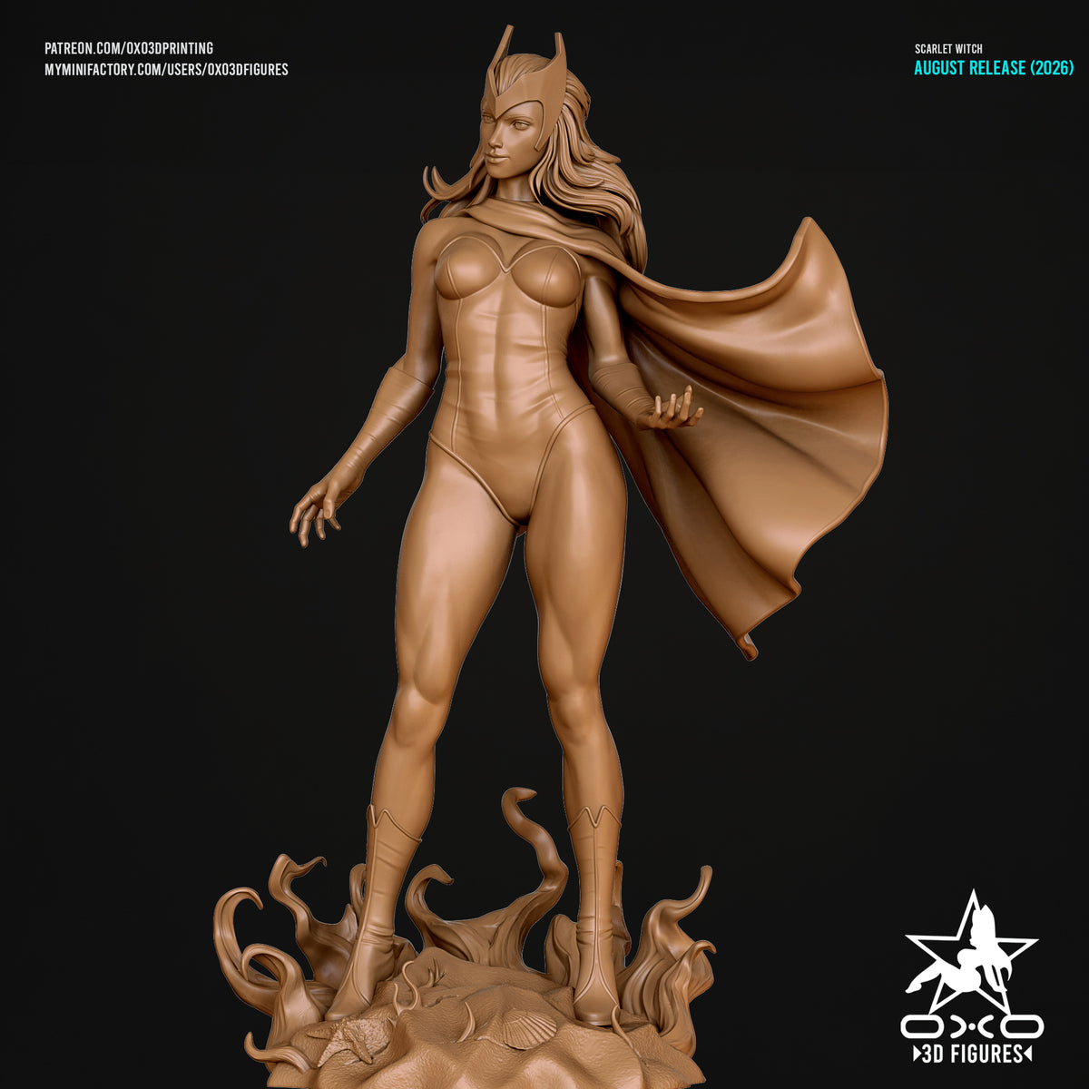 1868 Scarlet Witch_Marvel Comics - STL 3D Print Files