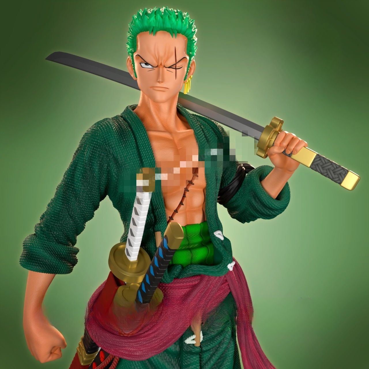 0294 Zoro_Roronoa(OP) - STL 3D Print Files
