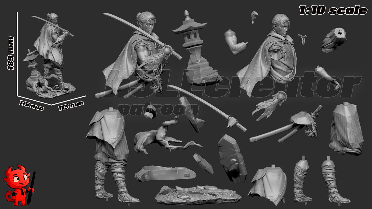 2079 Miyamoto Musashi_Onimusha Way of the Sword - STL 3D Print Files