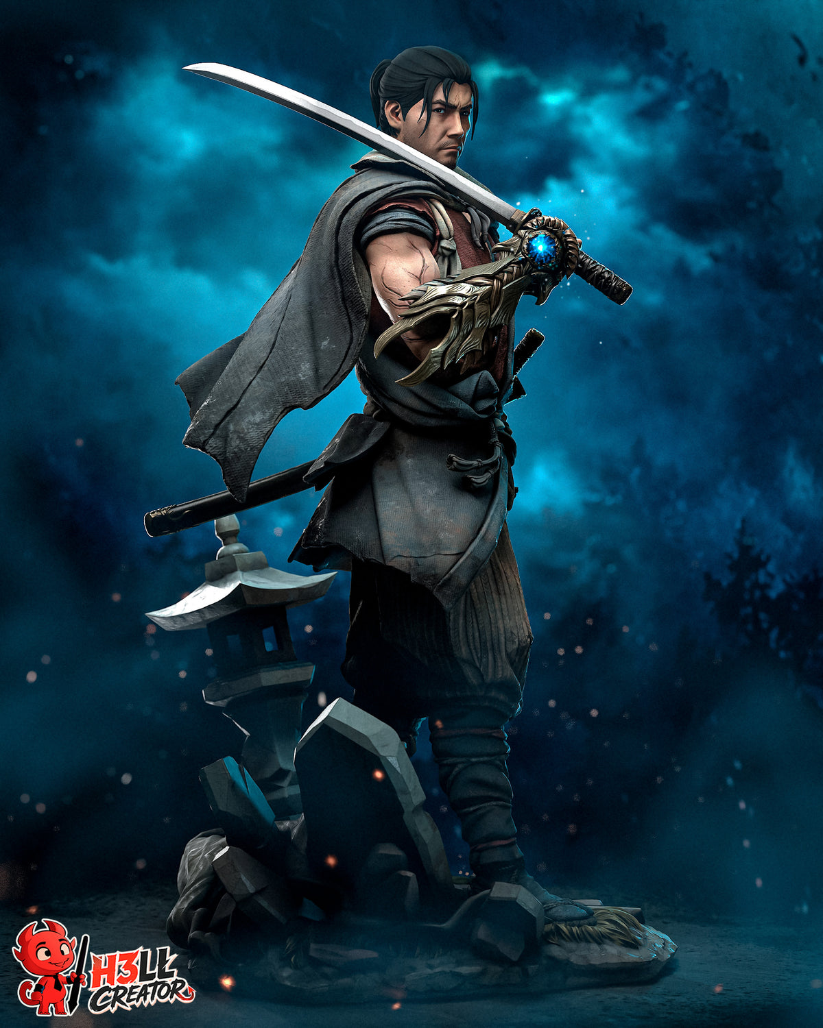 2079 Miyamoto Musashi_Onimusha Way of the Sword - STL 3D Print Files