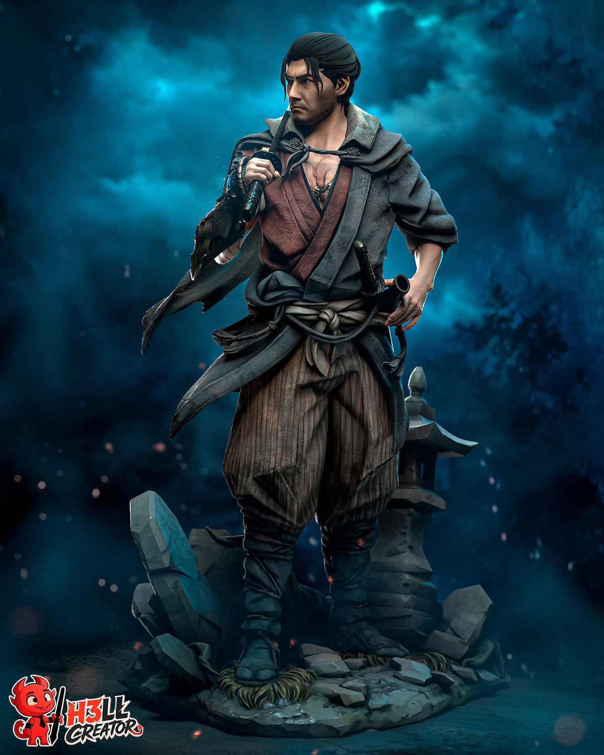 2079 Miyamoto Musashi_Onimusha Way of the Sword - STL 3D Print Files