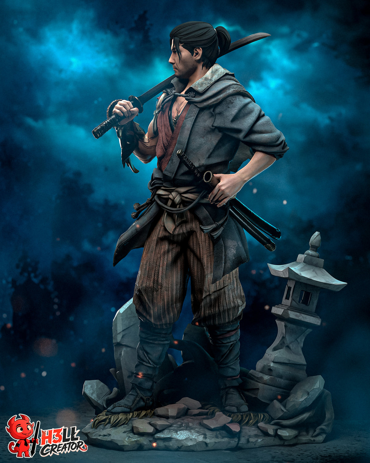 2079 Miyamoto Musashi_Onimusha Way of the Sword - STL 3D Print Files